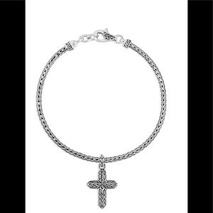 Brand New John Hardy Chain Cross Charm Bracelet